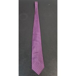 Nautica Purple Geometric Silk Tie 59" – Yellow/Blue Pattern – Classic Vintage